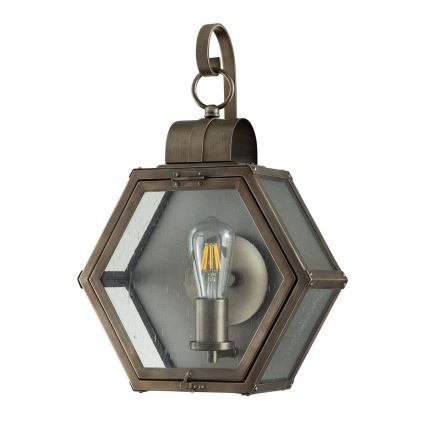 Quintiesse - Venkovní nástěnné svítidlo HEATH M 1xE27/60W/230V IP44 bronzová