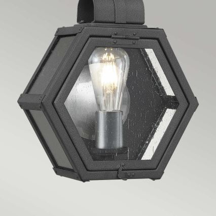Quintiesse - Venkovní nástěnné svítidlo HEATH S 1xE27/60W/230V IP44 černá