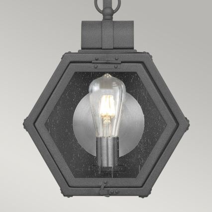 Quintiesse - Venkovní nástěnné svítidlo HEATH S 1xE27/60W/230V IP44 černá
