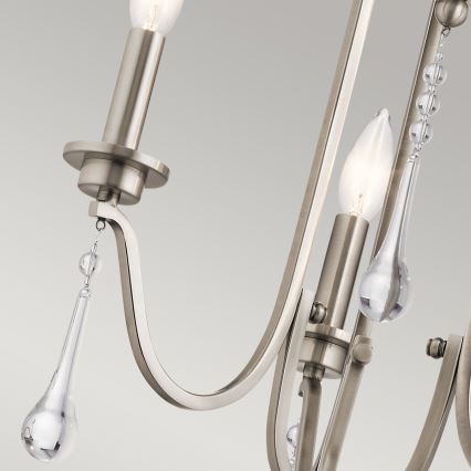 Quintiesse - Lustr na tyči KARLEE 3xE14/60W/230V pr. 45,7 cm matný chrom