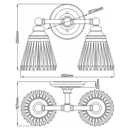 Quintiesse - LED Koupelnová nástěnná lampa KEYNES 2xG9/3W/230V IP44 lesklý chrom
