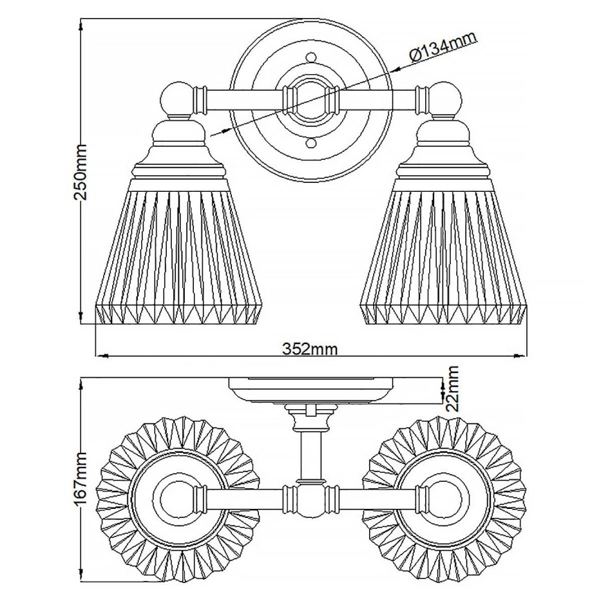 Quintiesse - LED Koupelnová nástěnná lampa KEYNES 2xG9/3W/230V IP44 lesklý chrom