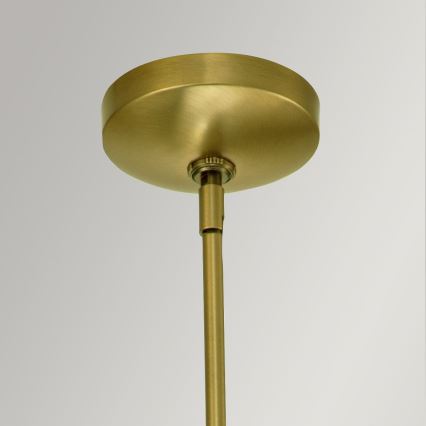 Quintiesse - Lustr na tyči KIMROSE 1xE27/60W/230V pr. 17,8 cm zlatá