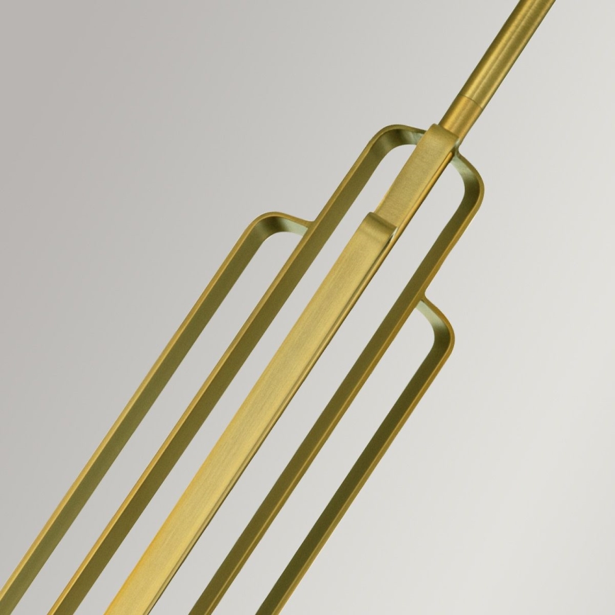 Quintiesse - Lustr na tyči KIMROSE 1xE27/60W/230V pr. 17,8 cm zlatá