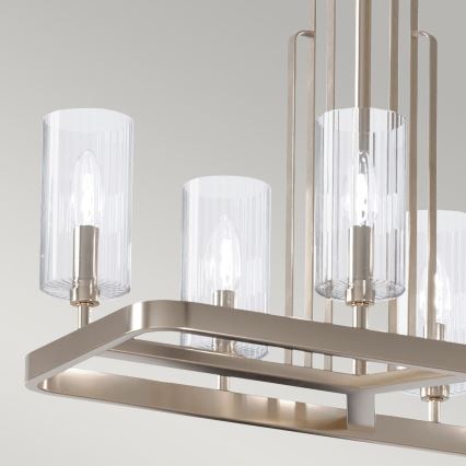 Quintiesse - Lustr na tyči KIMROSE 10xE14/40W/230V lesklý chrom