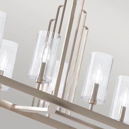 Quintiesse - Lustr na tyči KIMROSE 10xE14/40W/230V lesklý chrom