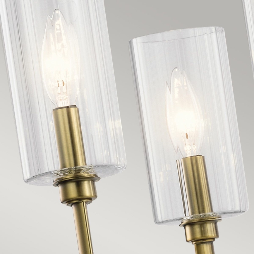 Quintiesse - Lustr na tyči KIMROSE 6xE14/40W/230V pr. 68,6 cm zlatá