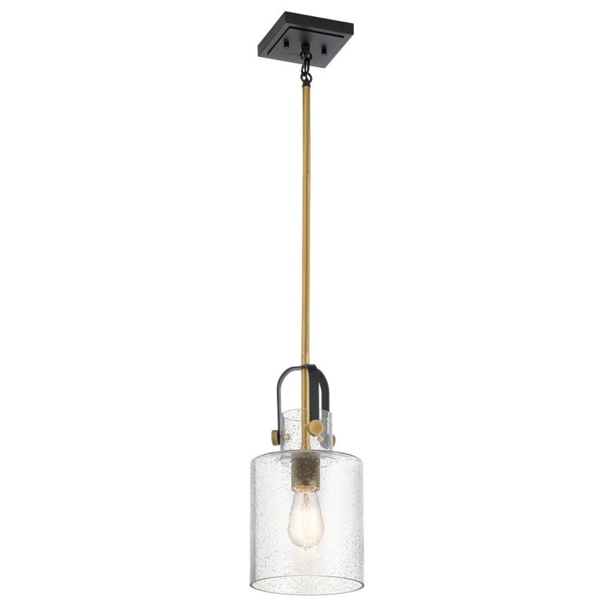 Quintiesse - Lustr na tyči KITNER 1xE27/60W/230V pr. 18 cm zlatá/černá