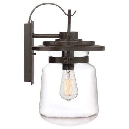 Quintiesse - Venkovní nátěnná lampa LASALLE M 1xE27/60W/230V IP44 bronzová