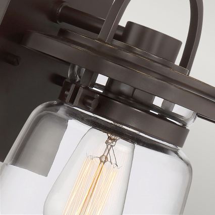 Quintiesse - Venkovní nástěnná lampa LASALLE S 1xE27/60W/230V IP44 bronzová