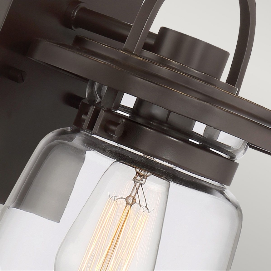 Quintiesse - Venkovní nástěnná lampa LASALLE S 1xE27/60W/230V IP44 bronzová