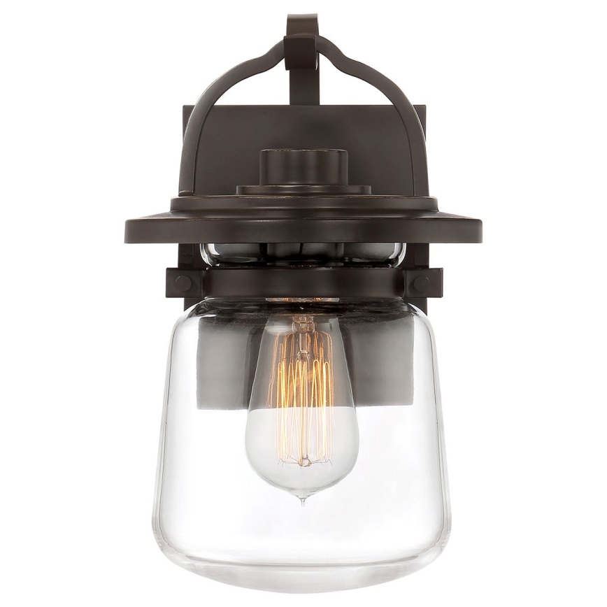 Quintiesse - Venkovní nástěnná lampa LASALLE S 1xE27/60W/230V IP44 bronzová