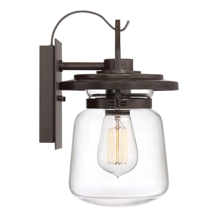 Quintiesse - Venkovní nástěnná lampa LASALLE S 1xE27/60W/230V IP44 bronzová