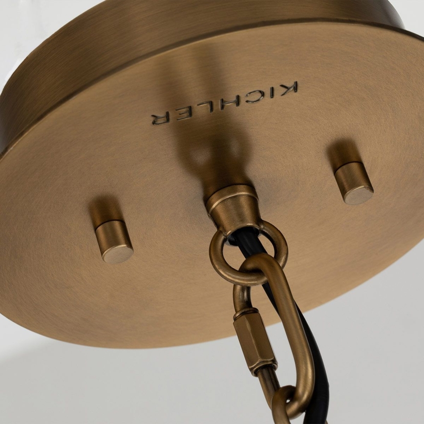 Quintiesse - Lustr na tyči LINARA 1xE27/60W/230V pr. 15,2 cm černá/zlatá