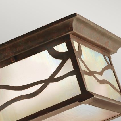 Quintiesse - Venkovní stropní svítidlo MORRIS 2xE27/60W/230V IP44 bronzová