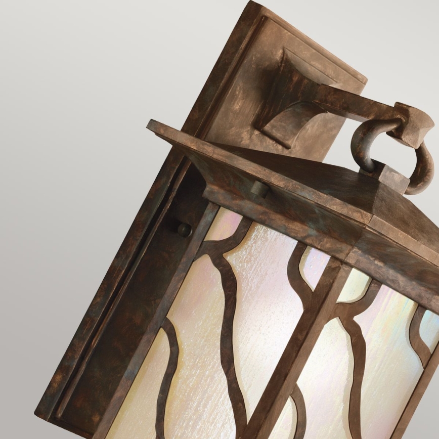 Quintiesse - Venkovní nástěnná lampa MORRIS L 1xE27/60W/230V IP44 bronzová