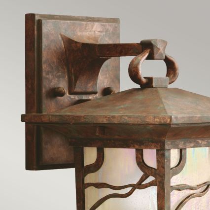 Quintiesse - Venkovní nástěnná lampa MORRIS S 1xE27/60W/230V IP44 bronzová