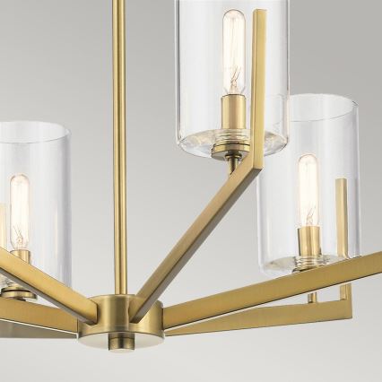 Quintiesse - Lustr na tyči NYE 6xE14/40W/230V pr. 71,1 cm zlatá