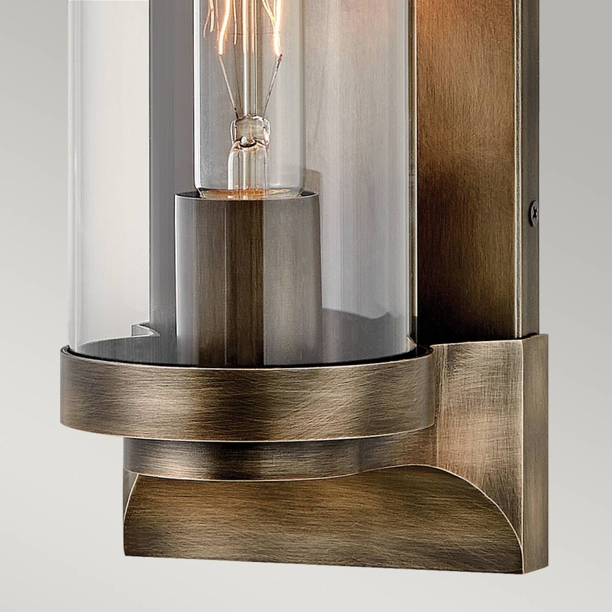 Quintiesse - Venkovní nástěnné svítidlo PEARSON M 1xE27/60W/230V IP44 bronzová