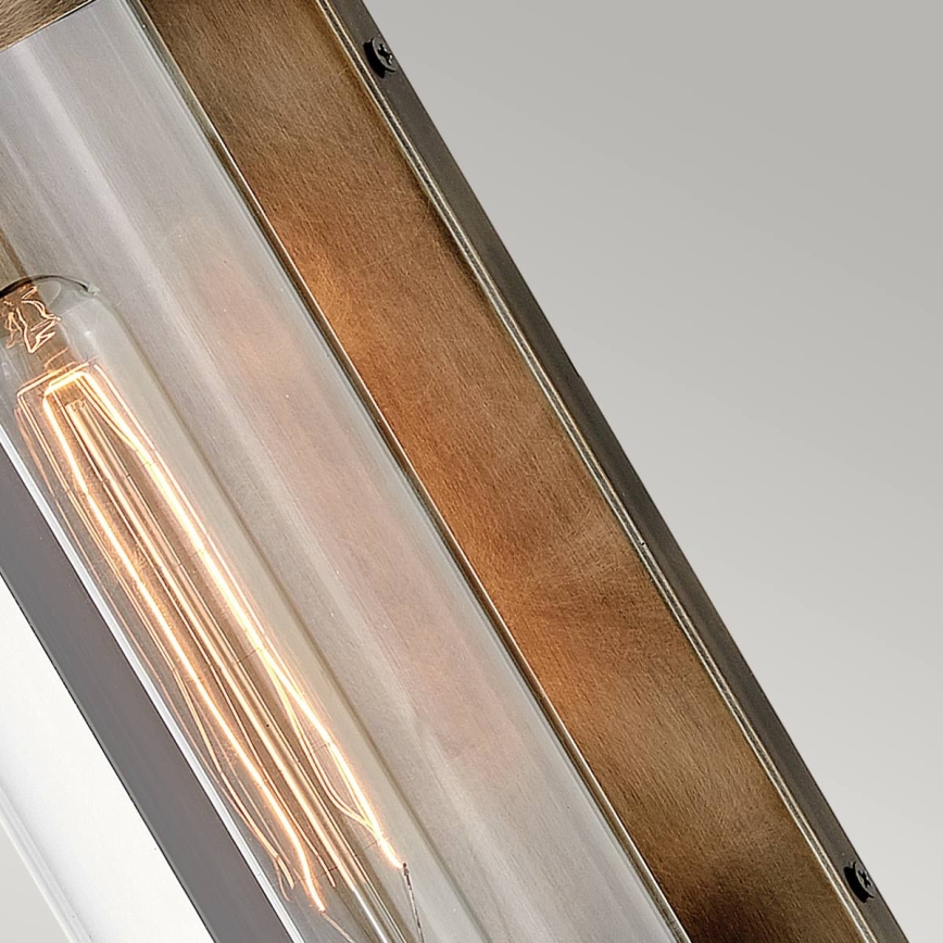 Quintiesse - Venkovní nástěnné svítidlo PEARSON M 1xE27/60W/230V IP44 bronzová