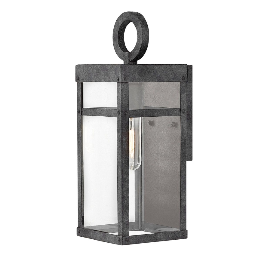 Quintiesse - Venkovní nástěnné svítidlo PORTER S 1xE27/60W/230V IP44 černá