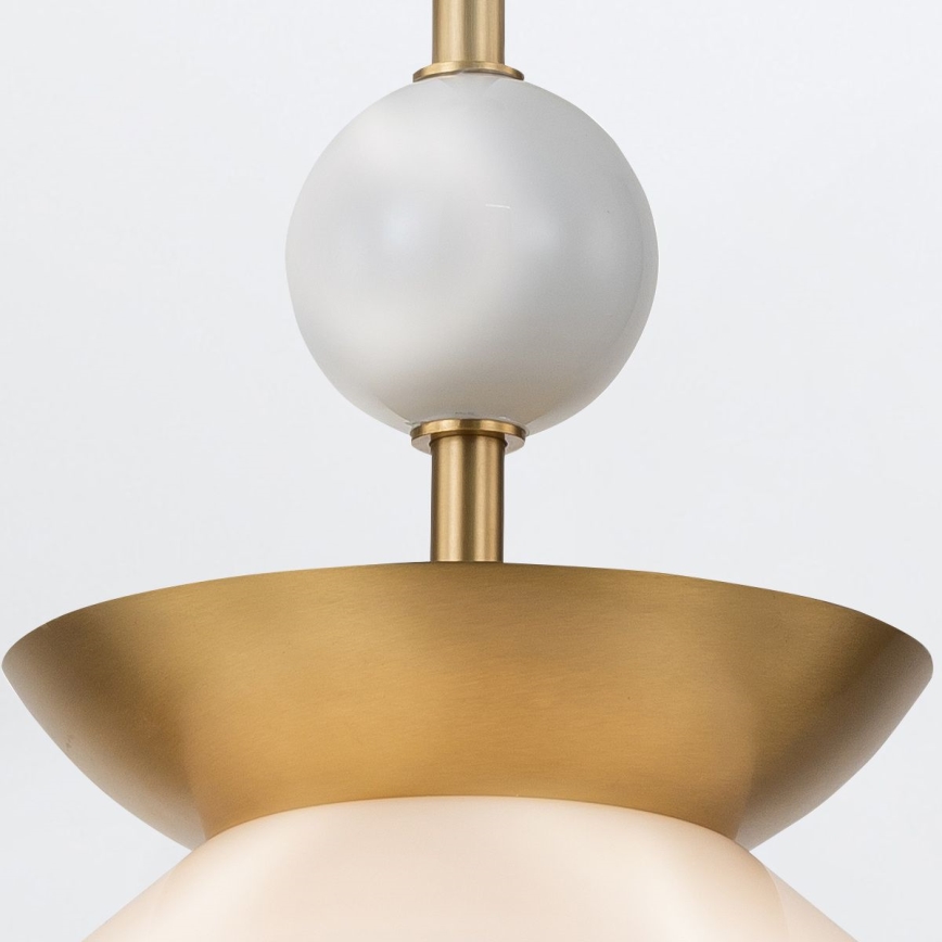 Quintiesse - Lustr na tyči SAUCER M 1xE27/40W/230V pr. 36,6 cm zlatá