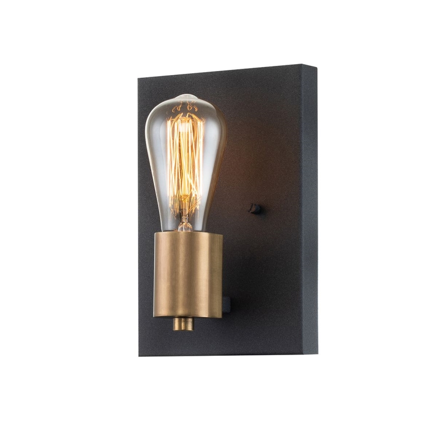 Quintiesse - Nástěnné svítidlo SILAS 1xE27/60W/230V černá/zlatá