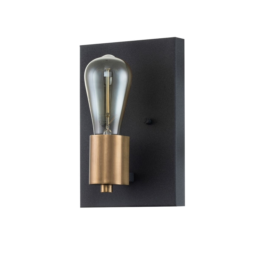Quintiesse - Nástěnné svítidlo SILAS 1xE27/60W/230V černá/zlatá