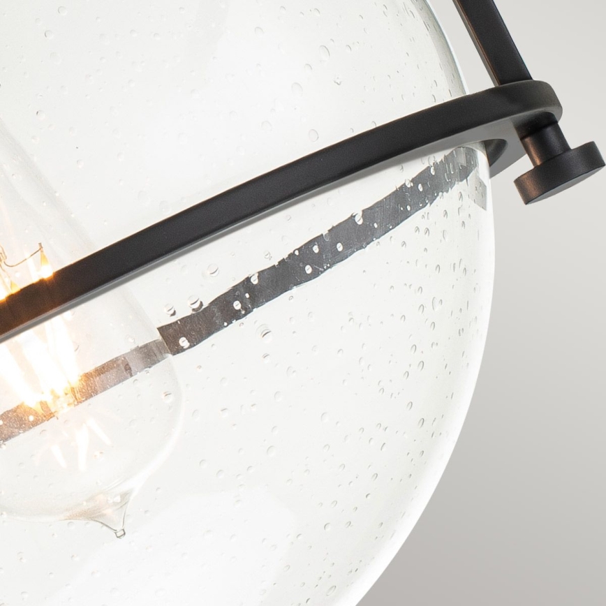 Quintiesse - Stropní svítidlo SOMERSET 1xE27/60W/230V pr. 28,2 cm černá