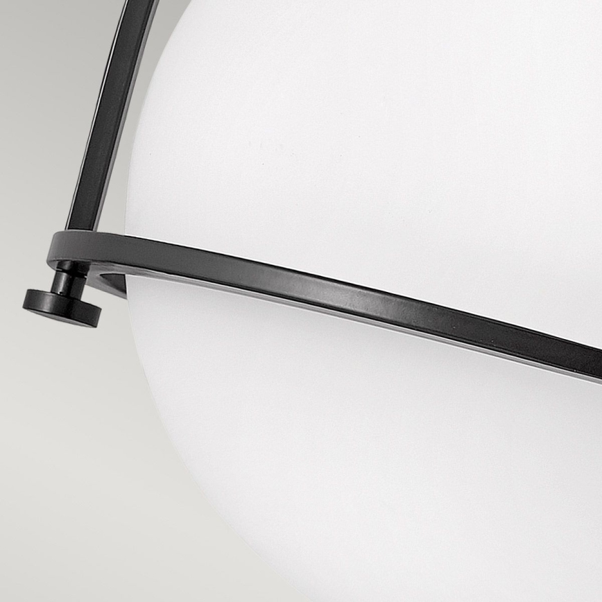 Quintiesse - Stropní svítidlo SOMERSET 1xE27/60W/230V pr. 28,2 cm černá