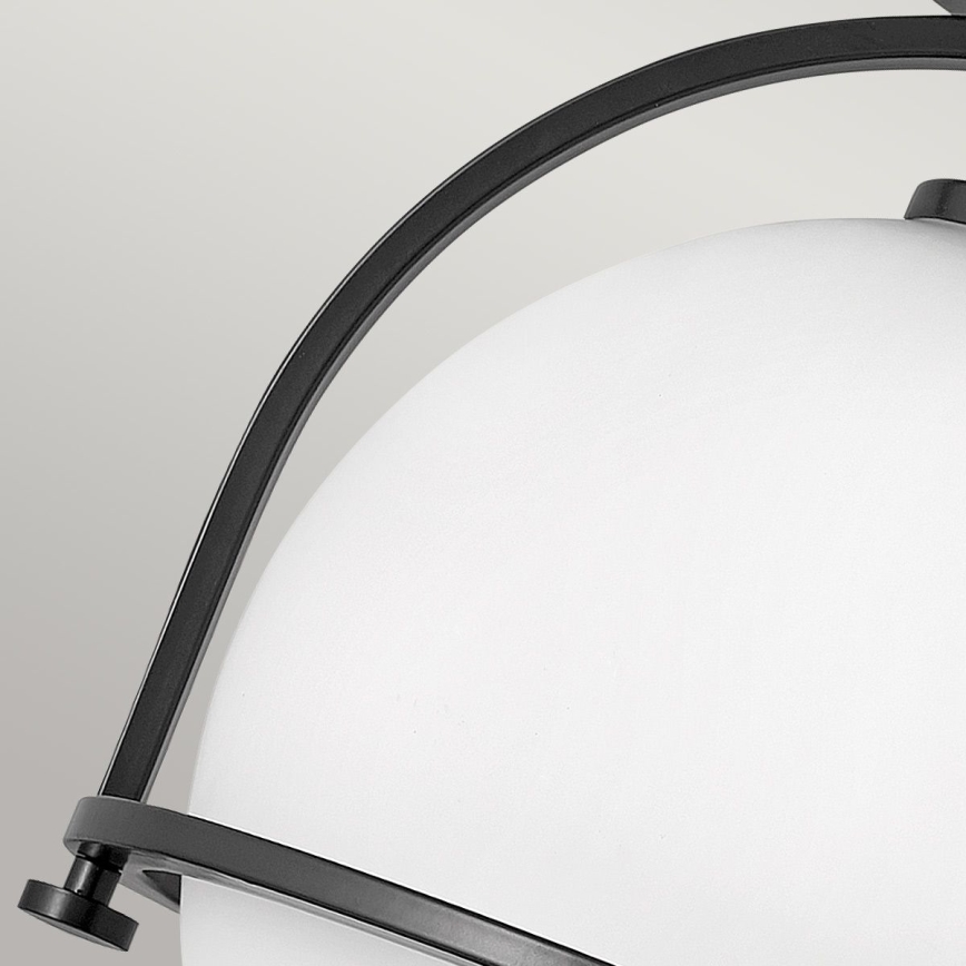 Quintiesse - Stropní svítidlo SOMERSET 1xE27/60W/230V pr. 28,2 cm černá