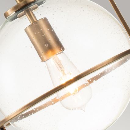 Quintiesse - Lustr na tyči SOMERSET 1xE27/60W/230V pr. 28,9 cm bronzová