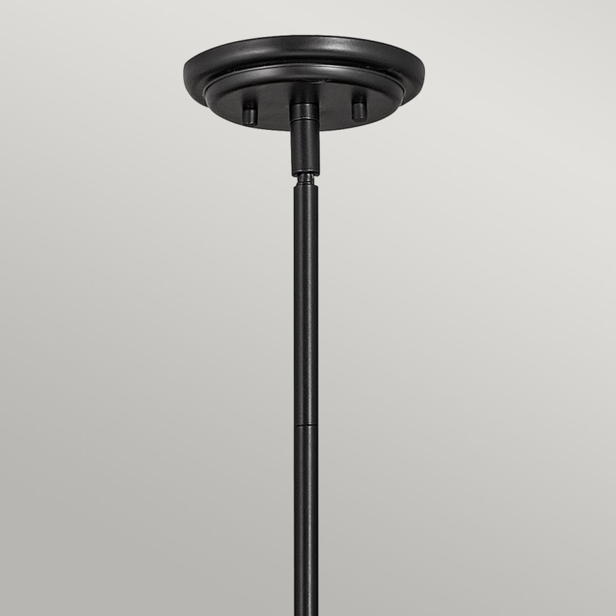 Quintiesse - Lustr na tyči SOMERSET 1xE27/60W/230V pr. 28,9 cm černá