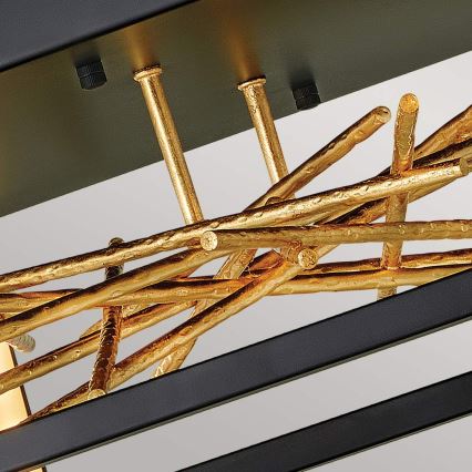 Quintiesse - LED Stropní svítidlo STYX LED/8W/230V černá/zlatá