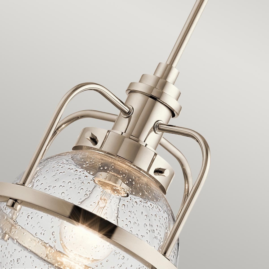Quintiesse - Venkovní lustr na tyči TRIOCENT 1xE27/40W/230V IP44 lesklý chrom