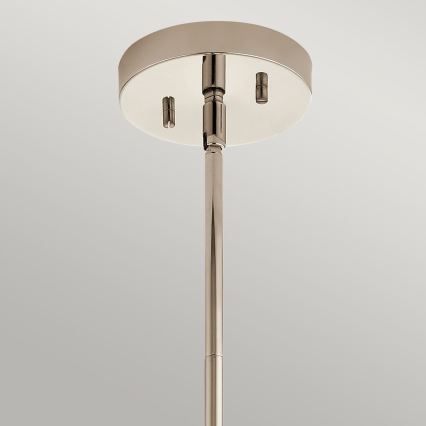 Quintiesse - Venkovní lustr na tyči TRIOCENT 1xE27/40W/230V IP44 lesklý chrom