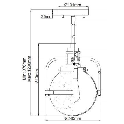 Quintiesse - Venkovní lustr na tyči TRIOCENT 1xE27/40W/230V IP44 lesklý chrom