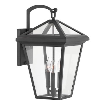 Quintiesse - Venkovní nástěnná lampa ALFORD L 3xE14/40W/230V IP44 černá