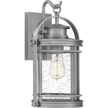 Quintiesse - Venkovní nástěnná lampa BOOKER M 1xE27/60W/230V IP44 matný chrom