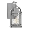 Quintiesse - Venkovní nástěnná lampa BOOKER S 1xE27/60W/230V IP44 matný chrom