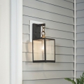 Quintiesse - Venkovní nástěnná lampa LAHDEN M 1xE27/60W/230V IP44 černá/zlatá