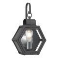 Quintiesse - Venkovní nástěnné svítidlo HEATH S 1xE27/60W/230V IP44 černá
