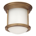 Quintiesse - Venkovní stropní svítidlo HADRIAN 1xE27/60W/230V pr. 16,8 cm IP44 zlatá