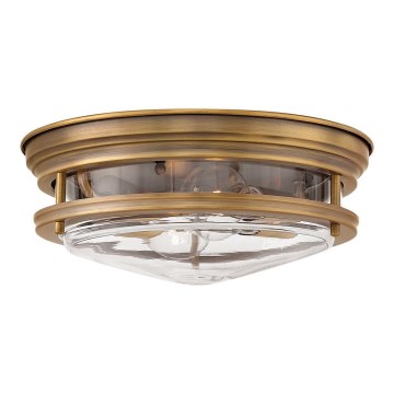 Quintiesse - Venkovní stropní svítidlo HADRIAN 2xE27/40W/230V pr. 30,5 cm IP44 bronzová