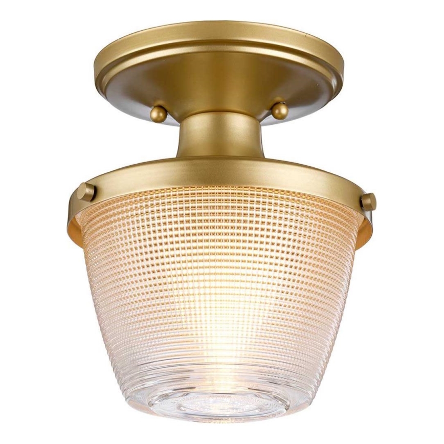 Quoizel - Koupelnové stropní svítidlo DUBLIN 1xE27/40W/230V IP44 zlatá