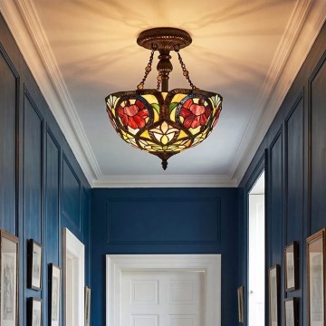 Quoizel - Přisazený lustr Tiffany LARISSA 2xE27/60W/230V pr. 35 cm