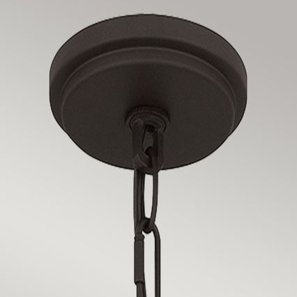 Quoizel - Lustr na tyči BRECKEN 2xE27/60W/230V černá/dekor mramoru