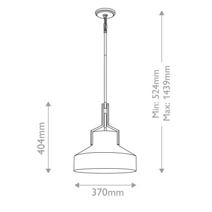 Quoizel - Lustr na tyči BRECKEN 2xE27/60W/230V černá/bílá