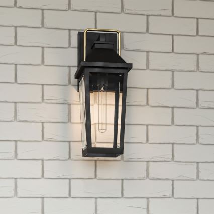 Quoizel - Venkovní nástěnné svítidlo BUCKLEY 1xE27/40W/230V IP44 černá
