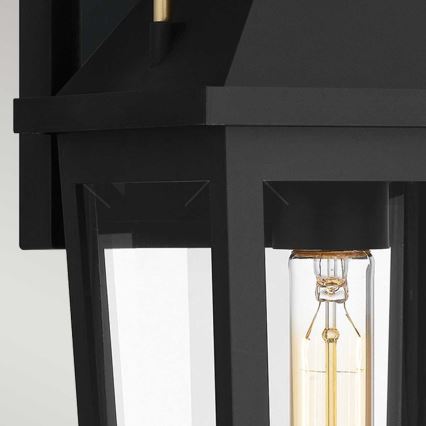 Quoizel - Venkovní nástěnné svítidlo BUCKLEY 1xE27/40W/230V IP44 černá